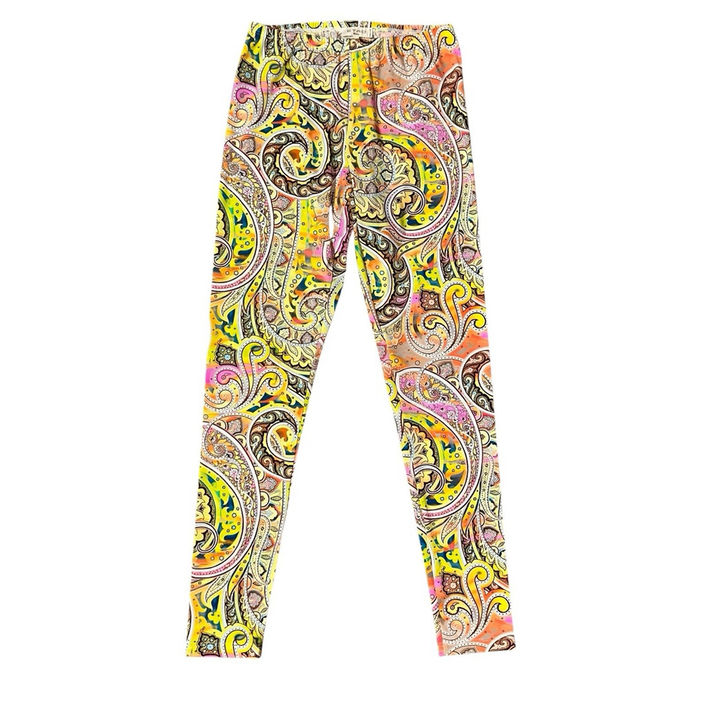 Etro Milano Womens Baroque Printed Tights Stretch Multicolored Low Rise 42/6